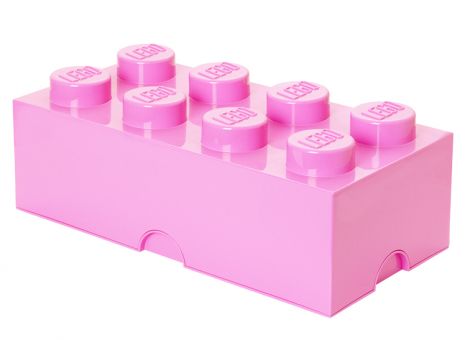 Cutie depozitare LEGO 2x4 roz deschis (40041738)