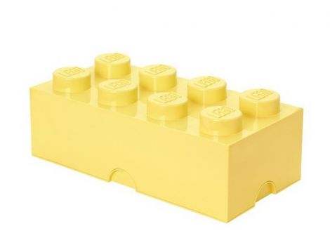 Cutie depozitare LEGO 2x4 galben deschis (40041741)