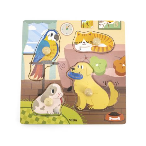 Puzzle Cu Manere Animale de companie, Viga