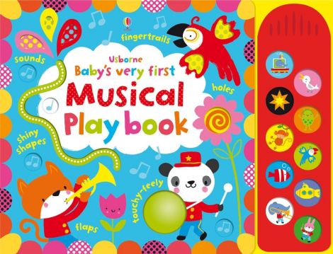 Carte muzicala Baby's Very First touchy-feely Musical Playbook, Usborne