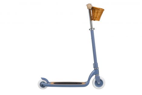 Trotineta cu trei roti, Banwood, inaltime reglabila, cadru aluminiu, albastru, 3 ani+