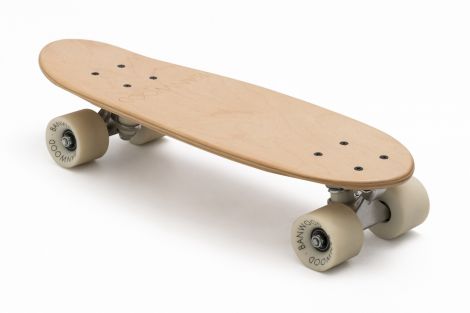 Skateboard Banwood, din lemn natural, nature, 3 ani+