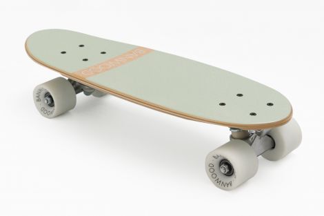 Skateboard Banwood, din lemn natural, verde menta, 3 ani+