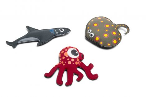 Set pentru scufundari Rechin, caracatita si pisica de mare, BS Toys