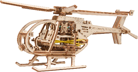 Elicopter - puzzle mecanic 3D, Wooden.City