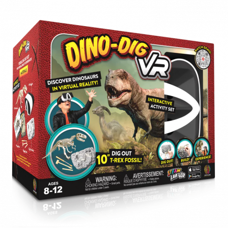 Kit STEM interactiv VR - Descopera Dinozaurii in Realitate Virtuala