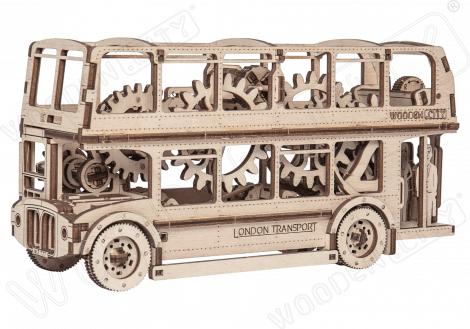 London Bus - puzzle mecanic 3D, Wooden.City