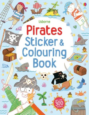 Pirates Sticker & Colouring Book, Usborne