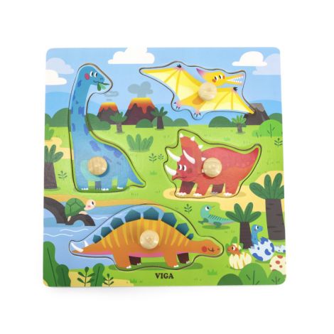 Puzzle cu manere, Dinozauri, Viga