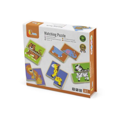 Puzzle Gaseste perechea - Animale salbatice, Viga