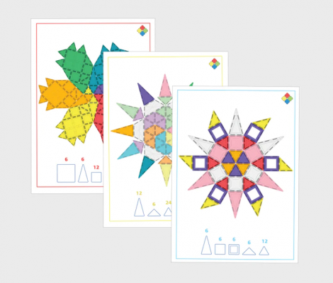 Set carduri Mandala pentru seturile magnetice de constructie