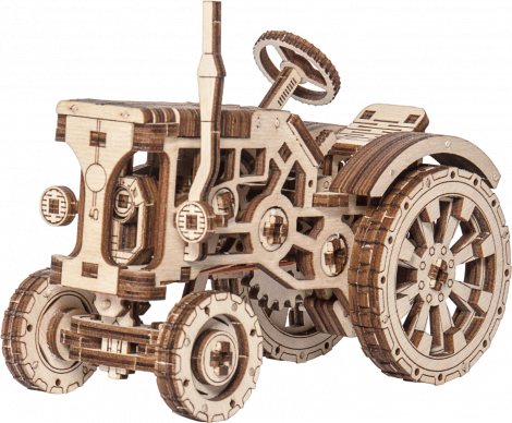 Tractor - puzzle mecanic 3D, Wooden.City