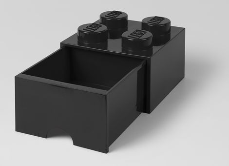 Cutie depozitare LEGO 2x2 cu sertar, negru (40051733)