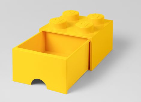 Cutie depozitare LEGO 2x2 cu sertar, galben (40051732)