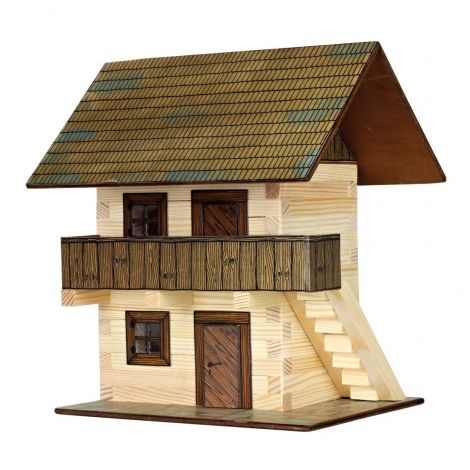 Set constructie arhitectura Granar, 126 piese din lemn, Walachia