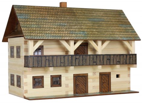 Set constructie arhitectura Casa magistratului, 298 piese din lemn, Walachia