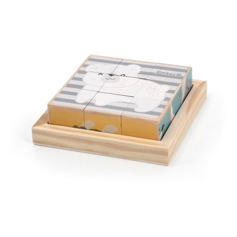 Puzzle din cuburi 6 in 1, PolarB